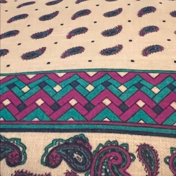 Paisley and Polka Dot Scarf - Picture 4 of 5